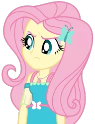 Size: 2216x2900 | Tagged: safe, artist:sketchmcreations, derpibooru import, fluttershy, a little birdie told me, equestria girls, equestria girls series, angry, annoyed, frown, geode of fauna, madorable, magical geodes, simple background, transparent background, vector