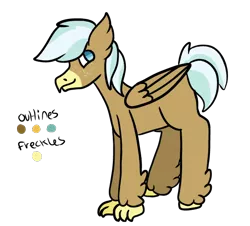 Size: 556x502 | Tagged: artist:ur4niumpineapple, classical hippogriff, derpibooru import, hippogriff, interspecies offspring, my little pony: the movie, oc, oc:hickory bark, offspring, parent:princess skystar, parents:trenderstar, parent:trenderhoof, randomverse, safe, simple background, solo, transparent background, unofficial characters only