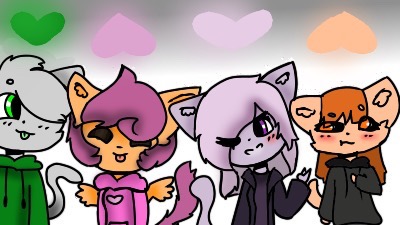 Size: 400x225 | Tagged: anthro, artist:charadreemurr28, comic:ponytale, derpibooru import, edge fam, oc, oc:ember, oc:kolby, oc:ponytale scootaloo, oc:susan, safe, scootaloo