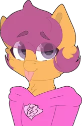 Size: 747x1148 | Tagged: anthro, artist:sh3llysh00, comic:ponytale, derpibooru import, oc, oc:ponytale scootaloo, safe, scootaloo, solo