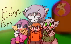 Size: 1280x800 | Tagged: anthro, artist:glitchtalemmd3, comic:ponytale, derpibooru import, edge fam, oc, oc:ember, oc:kolby, oc:ponytale scootaloo, oc:susan, safe, scootaloo