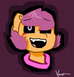 Size: 434x454 | Tagged: artist:vyroz0u0, comic:ponytale, derpibooru import, oc, oc:ponytale scootaloo, rage form scootaloo, scootaloo, semi-grimdark, solo, unofficial characters only