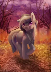 Size: 1414x2000 | Tagged: safe, artist:discorded, artist:jessi_lionheart, derpibooru import, marble pie, earth pony, pony, collaboration, female, forest, mare, smiling, solo