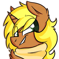 Size: 3000x3000 | Tagged: artist:themodpony, bust, chest fluff, clothes, derpibooru import, floppy ears, male, oc, oc:rock, portrait, safe, scarf, simple background, solo, transparent background, unofficial characters only