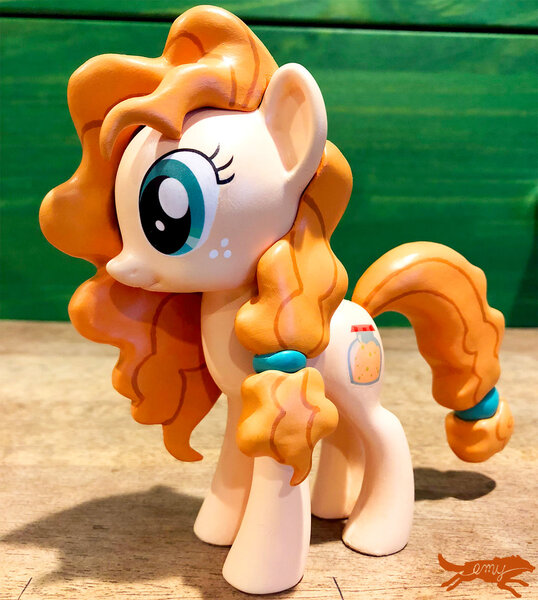 Size: 1024x1141 | Tagged: safe, artist:lostinthetrees, derpibooru import, pear butter, earth pony, pony, craft, female, figure, irl, mare, photo, sculpture, solo, traditional art