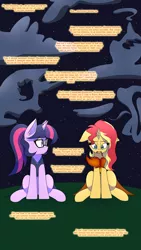 Size: 1080x1920 | Tagged: safe, artist:jase1505, deleted from derpibooru, derpibooru import, sci-twi, sunset shimmer, twilight sparkle, comic:night at the gala, series:sunlight horizons, comic, female, lesbian, scitwishimmer, shipping, sunsetsparkle, unicorn sci-twi