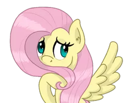 Size: 543x449 | Tagged: safe, artist:boushi33, derpibooru import, fluttershy, pegasus, pony, bust, covering, covering mouth, female, looking away, looking sideways, mare, portrait, simple background, solo, spread wings, transparent background, wings