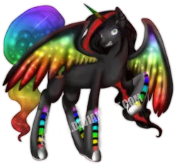 Size: 750x698 | Tagged: alicorn, alicorn oc, artist:kalsmi, converse, derpibooru import, neon pony, oc, oc:princess neon boom, original species, safe, shoes, simple background, solo, transparent background, unofficial characters only