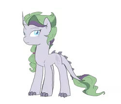 Size: 761x652 | Tagged: artist:alawdulac, derpibooru import, dracony, hybrid, interspecies offspring, oc, oc:gypsy rose, offspring, parent:rarity, parent:spike, parents:sparity, safe, solo