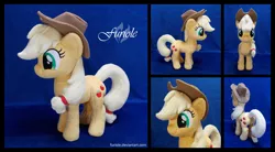 Size: 5440x3000 | Tagged: safe, artist:furiole, derpibooru import, applejack, pony, high res, irl, photo, plushie, solo