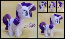 Size: 5483x3251 | Tagged: safe, artist:furiole, derpibooru import, rarity, pony, high res, irl, photo, plushie, solo