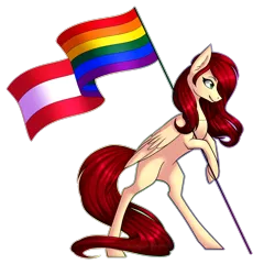 Size: 1500x1500 | Tagged: artist:alphaaquilae, austria, derpibooru import, gay pride, gay pride flag, lovewins, oc, pride, safe, simple background, solo, transparent background, unofficial characters only