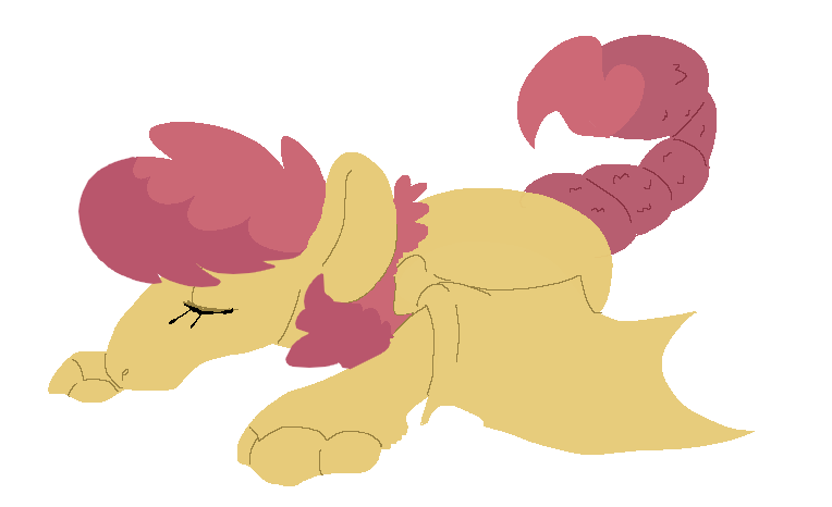 Size: 764x466 | Tagged: artist:goatpaste, derpibooru import, interspecies offspring, oc, offspring, parent:fluttershy, parent:manticore, parents:mantishy, safe, scorpion tail, simple background, solo, stinger, things breeding that should not breed, transparent background, unofficial characters only