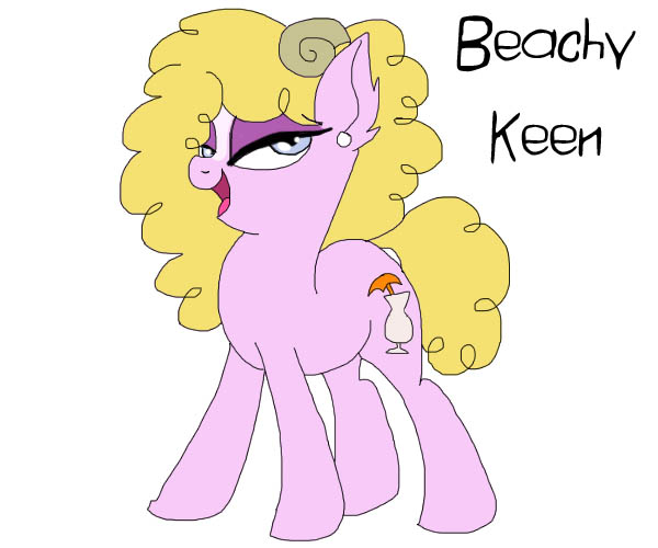 Size: 600x500 | Tagged: artist:zee-stitch, derpibooru import, oc, oc:beachy keen, offspring, parent:pinkie pie, parents:trouble pie, parent:troubleshoes clyde, safe, solo