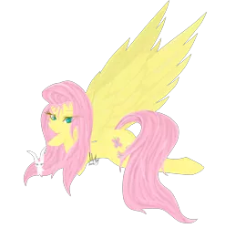 Size: 6800x6890 | Tagged: safe, artist:mintyteaart, derpibooru import, angel bunny, fluttershy, pegasus, pony, rabbit, absurd resolution, bedroom eyes, duo, female, hoof under chin, large wings, lidded eyes, long mane, long tail, looking at you, lying down, mare, pet, plot, prone, signature, simple background, smiling, smug, solo focus, spread wings, transparent background, wings