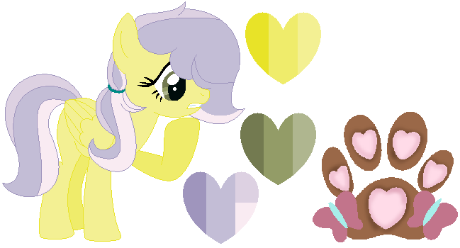 Size: 649x350 | Tagged: artist:rafle-mlp-mc-yt-45, derpibooru import, magical lesbian spawn, oc, oc:paw print, offspring, parent:doctor fauna, parent:fluttershy, parents:faunashy, safe, simple background, solo, transparent background