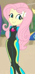 Size: 721x1500 | Tagged: safe, derpibooru import, screencap, fluttershy, blue crushed, equestria girls, equestria girls series, adorasexy, beautisexy, cropped, cute, geode of fauna, hips, sexy, shyabetes, wetsuit