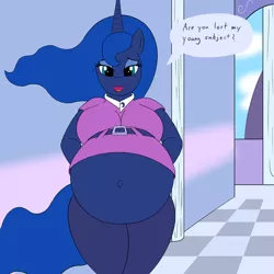 Size: 1024x1024 | Tagged: anthro, artist:20thx5150, belly, breasts, busty princess luna, derpibooru import, equestria girls outfit, impossibly large belly, kicking, pregluna, pregnant, princess luna, suggestive