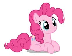 Size: 3000x2354 | Tagged: safe, artist:maxis122, derpibooru import, pinkie pie, earth pony, pony, secret of my excess, cute, diapinkes, ponk, ponyloaf, prone, simple background, solo, transparent background, vector