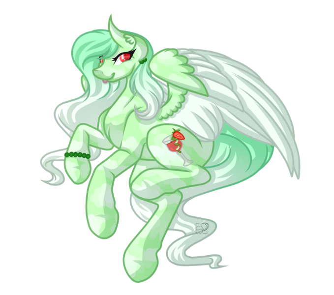 Size: 4450x3932 | Tagged: safe, artist:amazing-artsong, derpibooru import, oc, oc:daiquiri, unofficial characters only, pegasus, pony, absurd resolution, female, mare, simple background, smiling, solo, transparent background