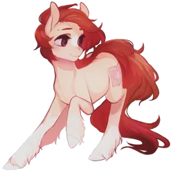 Size: 1487x1470 | Tagged: safe, artist:affurro, derpibooru import, oc, oc:mister, unofficial characters only, earth pony, pony, looking back, simple background, smiling, solo, transparent background, unshorn fetlocks