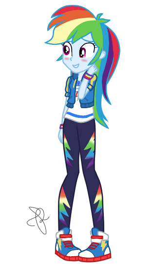 Size: 312x542 | Tagged: safe, artist:ilaria122, derpibooru import, rainbow dash, equestria girls, equestria girls series, rollercoaster of friendship, blushing, clothes, converse, cute, dashabetes, female, geode of super speed, magical geodes, multicolored hair, pants, shoes, simple background, sneakers, solo, transparent background, wristband
