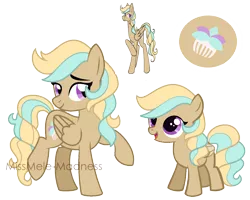 Size: 1438x1148 | Tagged: safe, artist:missmele-madness, derpibooru import, oc, oc:jenevieve blush, unofficial characters only, pegasus, pony, female, filly, magical gay spawn, mare, parent:trenderhoof, parent:zephyr breeze, parents:trenderbreeze, reference sheet, simple background, solo, transparent background, younger