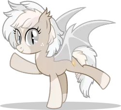 Size: 788x713 | Tagged: safe, artist:mlp-trailgrazer, derpibooru import, oc, oc:cuddy, bat pony, pony, bat pony oc, female, freckles, looking at you, mare, simple background, smiling, solo, transparent background