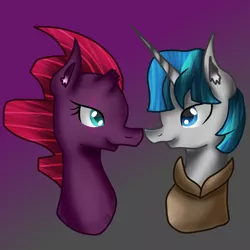 Size: 1536x1536 | Tagged: artist:commandereclipse, derpibooru import, female, male, my little pony: the movie, safe, shipping, straight, stygian, tempest shadow, tempgian
