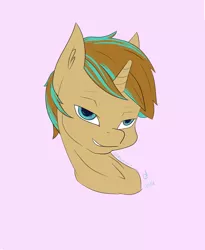 Size: 2500x3050 | Tagged: safe, artist:pencilmelody, derpibooru import, oc, oc:demi, unicorn, bedroom eyes, come hither, cute, male, silly, solo, stallion