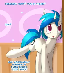 Size: 800x909 | Tagged: safe, artist:erthilo, derpibooru import, vinyl scratch, pony, ask octavia, ask, tumblr