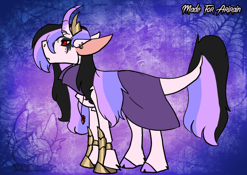 Size: 2232x1584 | Tagged: artist:thebigearredbat, derpibooru import, oc, offspring, parent:king sombra, parent:princess cadance, parents:somdance, safe, solo