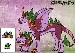 Size: 2232x1584 | Tagged: artist:thebigearredbat, derpibooru import, dragonling, hybrid, interspecies offspring, magical gay spawn, oc, offspring, parent:spike, parents:thoraxspike, parent:thorax, safe, solo