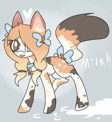 Size: 524x567 | Tagged: artist:stephanie, calico, cat pony, derpibooru import, oc, oc:asuka, original species, safe, solo