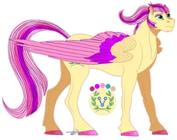 Size: 1072x852 | Tagged: safe, artist:bijutsuyoukai, derpibooru import, oc, unofficial characters only, pegasus, pony, colored hooves, colored wings, magical lesbian spawn, male, multicolored wings, offspring, parent:fluttershy, parent:twilight sparkle, parents:twishy, simple background, solo, stallion, transparent background