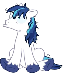 Size: 2594x3000 | Tagged: safe, artist:chainchomp2 edit, derpibooru import, edit, editor:slayerbvc, vector edit, shining armor, earth pony, pony, the crystalling, cracked armor, earth pony shining armor, male, messy mane, race swap, scared, simple background, solo, stallion, stubble, transparent background, vector, wide eyes, woobie