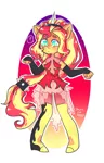 Size: 819x1280 | Tagged: safe, artist:jackytheripperart, derpibooru import, sunset shimmer, equestria girls, equestria girls series, forgotten friendship, clothes, humans doing horse things, ponied up