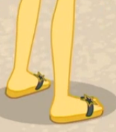 Size: 164x186 | Tagged: safe, derpibooru import, screencap, sunset shimmer, equestria girls, equestria girls series, x marks the spot, cropped, feet, flip-flops, legs, pictures of legs, sandals