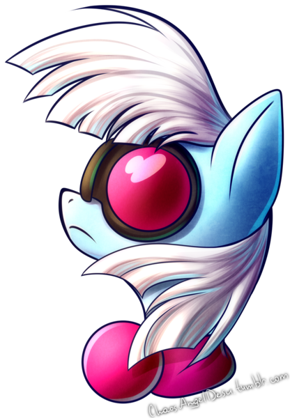 Size: 694x1000 | Tagged: safe, artist:chaosangeldesu, derpibooru import, photo finish, pony, looking up, simple background, solo, sunglasses, transparent background