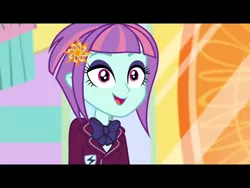 Size: 2048x1536 | Tagged: safe, derpibooru import, screencap, sunny flare, dance magic, equestria girls, spoiler:eqg specials, adoraflare, clothes, crystal prep academy uniform, cute, school uniform