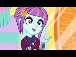 Size: 2048x1536 | Tagged: safe, derpibooru import, screencap, sunny flare, dance magic, equestria girls, spoiler:eqg specials, adoraflare, clothes, crystal prep academy uniform, cute, school uniform