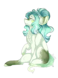 Size: 768x1024 | Tagged: safe, artist:akiiichaos, derpibooru import, oc, earth pony, pony, female, mare, simple background, sitting, solo, transparent background