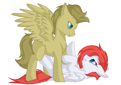 Size: 425x300 | Tagged: safe, artist:blocksy-art, derpibooru import, oc, unofficial characters only, pegasus, pony, female, male, mare, pixel art, simple background, stallion, transparent background