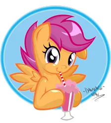 Size: 1024x1144 | Tagged: safe, artist:danmakuman, derpibooru import, part of a set, scootaloo, pegasus, pony, eating, female, filly, food, ice cream, looking at you, simple background, solo, transparent background