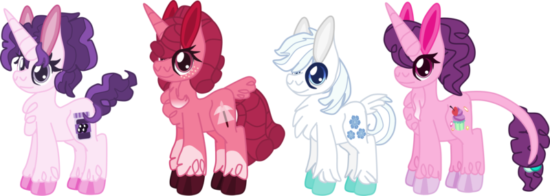 Size: 3639x1295 | Tagged: safe, artist:casanova-mew, derpibooru import, double diamond, sugar belle, classical unicorn, unicorn, chest fluff, cloven hooves, family, female, leonine tail, male, mare, offspring, parent:big macintosh, parent:double diamond, parent:sugar belle, parents:sugardiamond, parents:sugarmac, shipping, simple background, straight, sugardiamond, transparent background, unshorn fetlocks