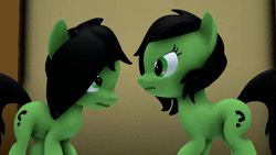Size: 1280x720 | Tagged: suggestive, artist:grimdark-lindy, derpibooru import, oc, oc:anonfilly, unofficial characters only, earth pony, pony, 3d, angry, animated, argument, boop, eye contact, eyes closed, faggot, female, filly, frown, glare, gritted teeth, heart, kissing, lesbian, lidded eyes, looking at each other, making out, mare, no u, noseboop, nuzzling, oc x oc, open mouth, self ponidox, selfcest, shipping, sound, source filmmaker, vulgar, webm