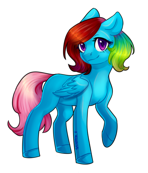 Size: 2416x2832 | Tagged: safe, artist:sannykat, derpibooru import, oc, unofficial characters only, pegasus, pony, simple background, smiling, solo, transparent background