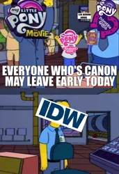 Size: 1743x2553 | Tagged: safe, derpibooru import, idw, equestria girls, journal of the two sisters, my little pony: the movie, comic drama, g.m. berrow, idw drama, my little pony, my little pony logo, opinion, the simpsons