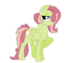 Size: 1024x853 | Tagged: safe, artist:guzzlord, derpibooru import, oc, oc:astrid, unofficial characters only, pegasus, pony, ear piercing, earring, female, hair over one eye, jewelry, magical lesbian spawn, mare, next generation, offspring, parent:fluttershy, parent:tree hugger, parents:flutterhugger, piercing, simple background, solo, transparent background