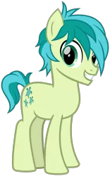 Size: 2000x3200 | Tagged: safe, artist:cheezedoodle96, derpibooru import, sandbar, earth pony, pony, school daze, .svg available, cute, happy, looking at you, male, sandabetes, simple background, smiling, solo, svg, teenager, transparent background, vector